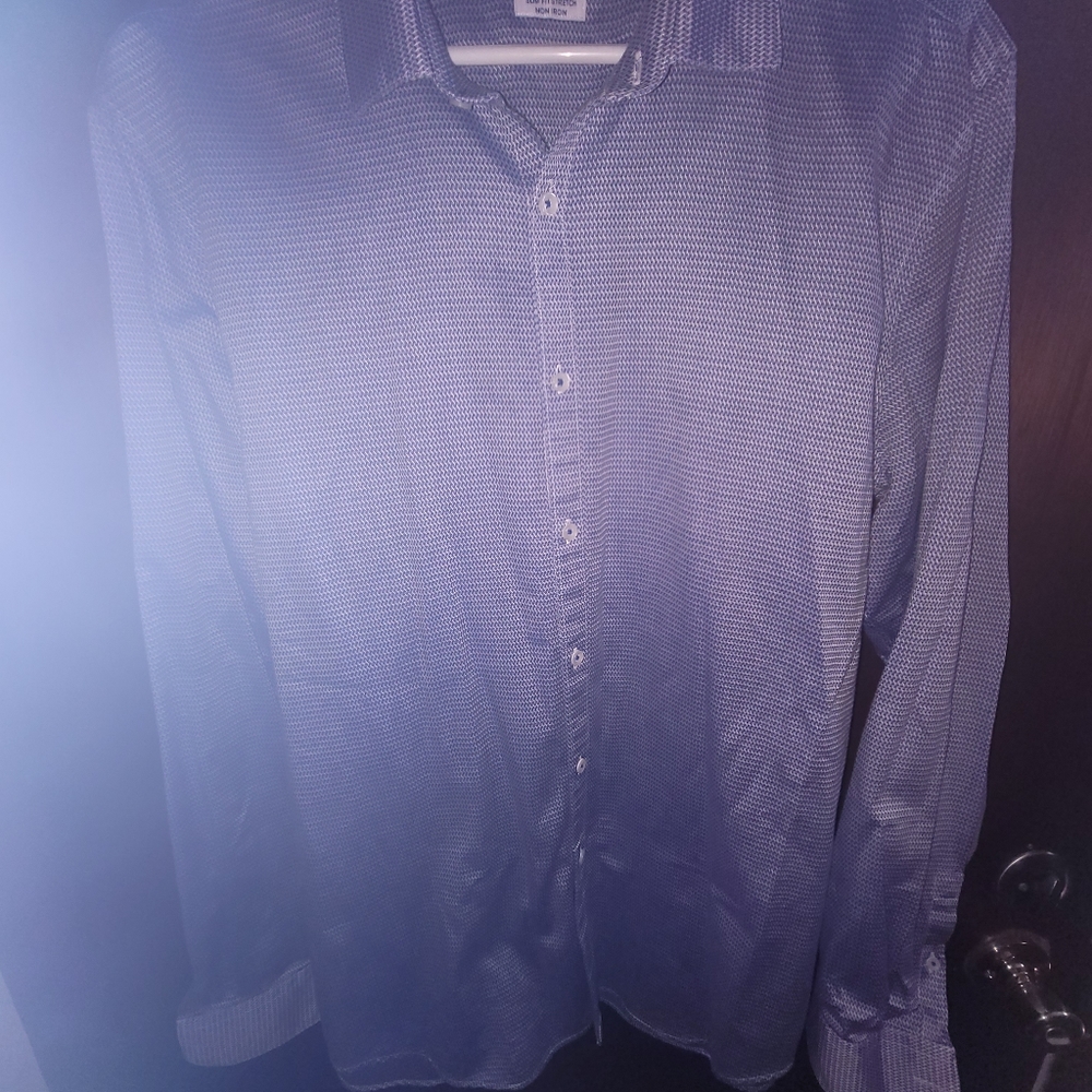 Ryan Seacrest Stretchy SlimFit Men's Button Down